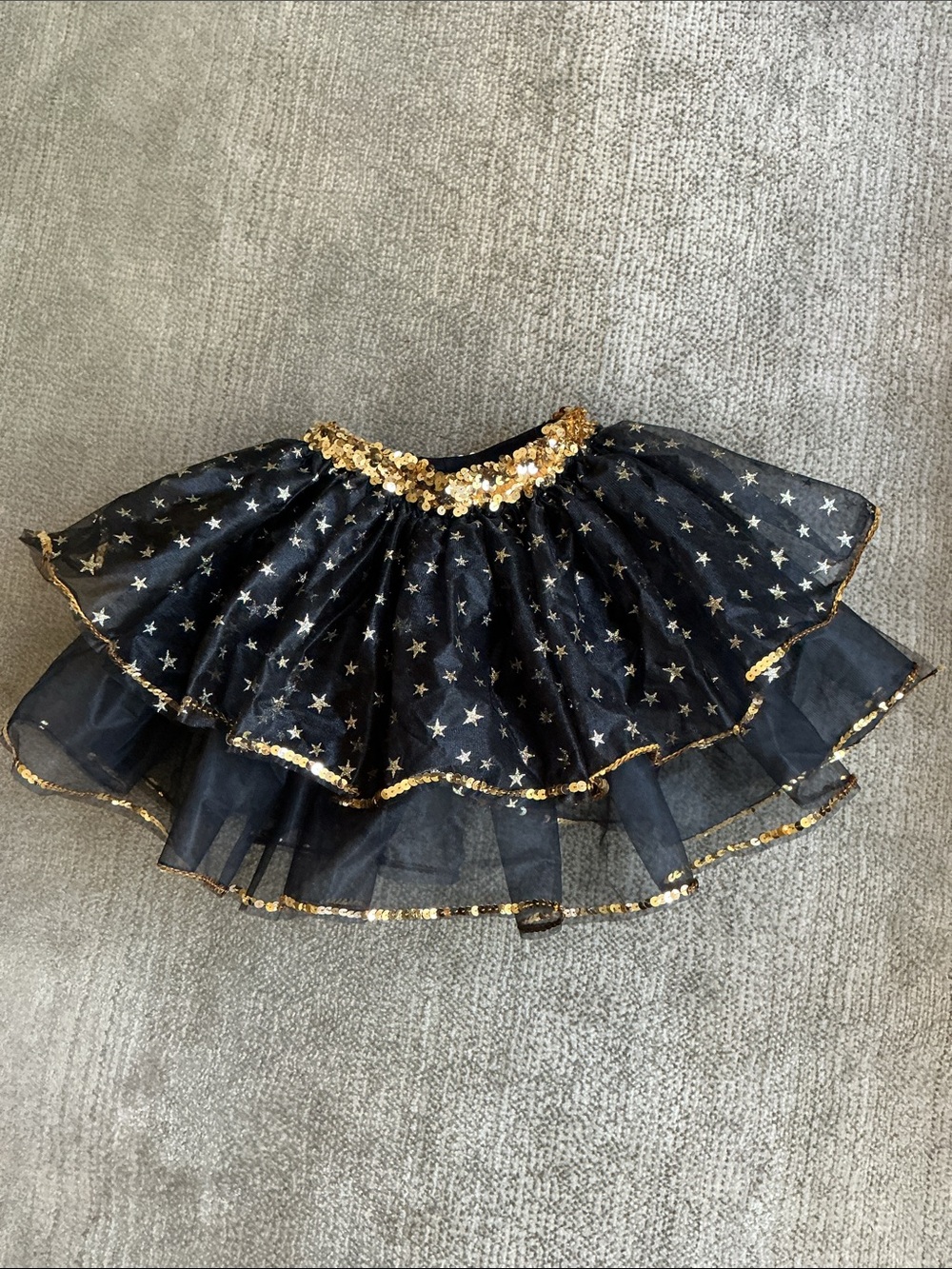 A Wish Come True -Sz S Adult- Black and Gold Star Tutu Costume - Picture 2 of 14